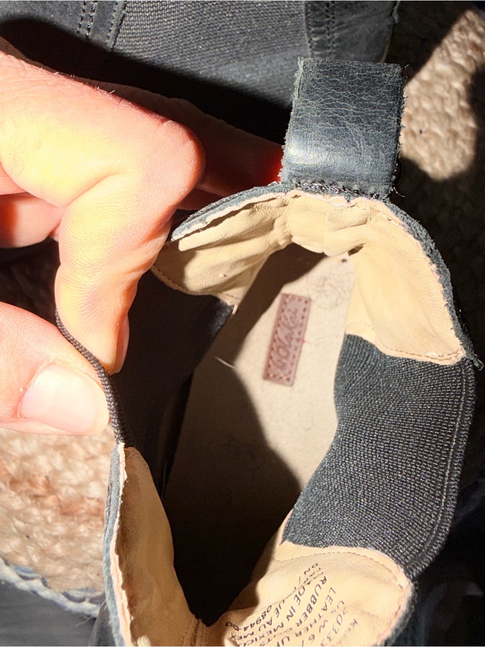 Olukai Kualona Black Leather Ankle Boots - Picture 7 of 8